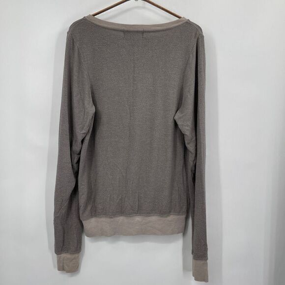Wild Fox Gray Feather Graphic Print Oversized Pullover Sweatshirt Size XS - Picture 7 of 7